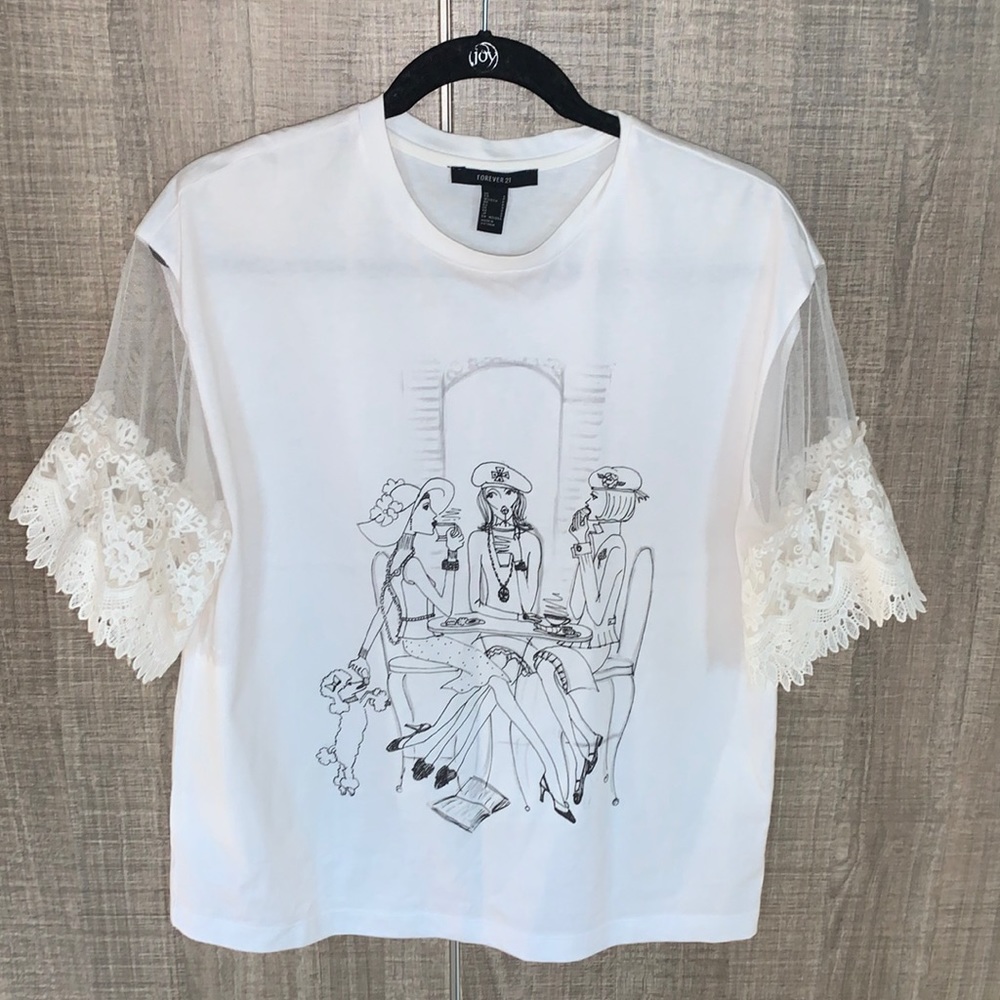 Forever 21 Graphic Dress Top